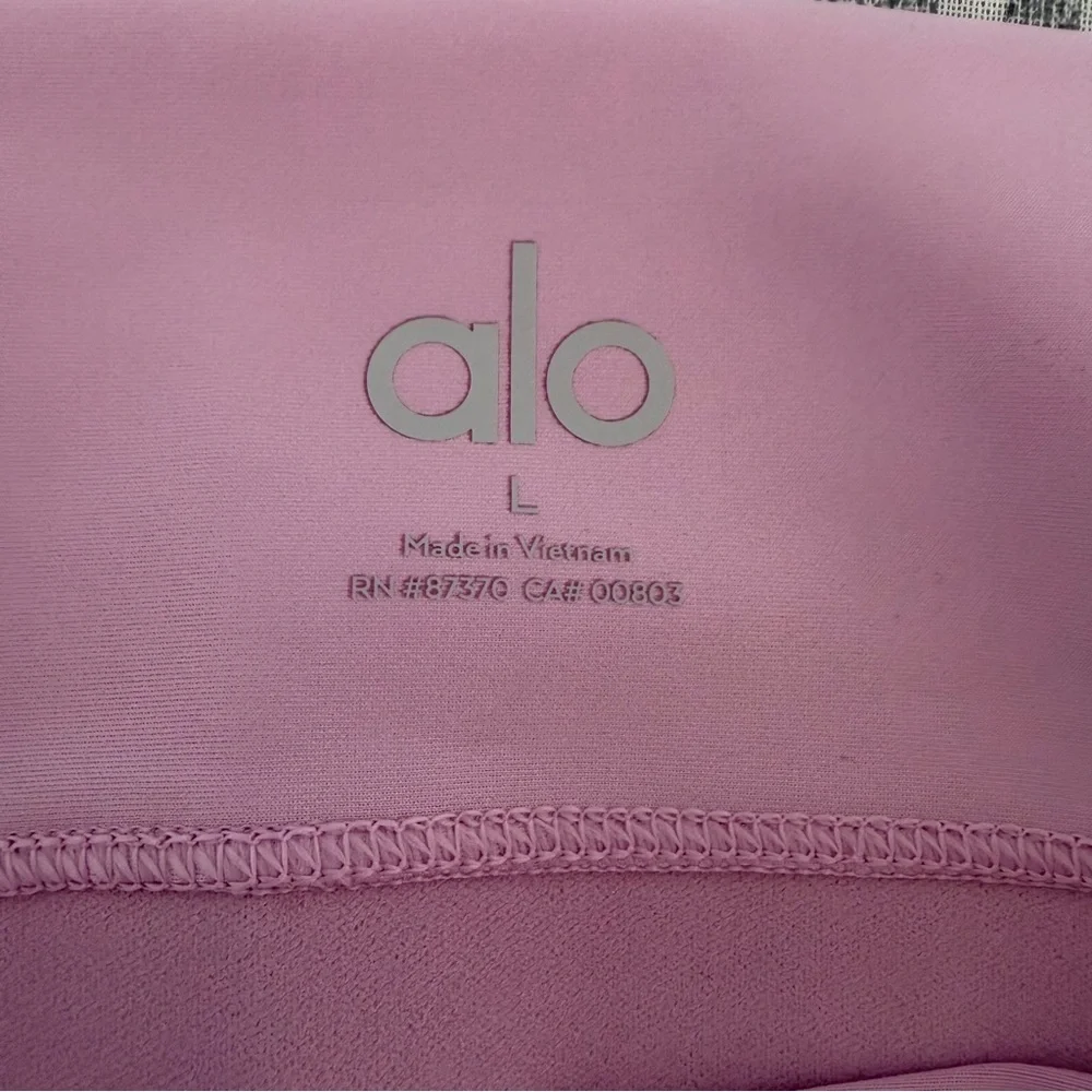 Alo Yoga Airlift Extreme High Waist All Nighter Legging Sugarplum Pink Sz Large